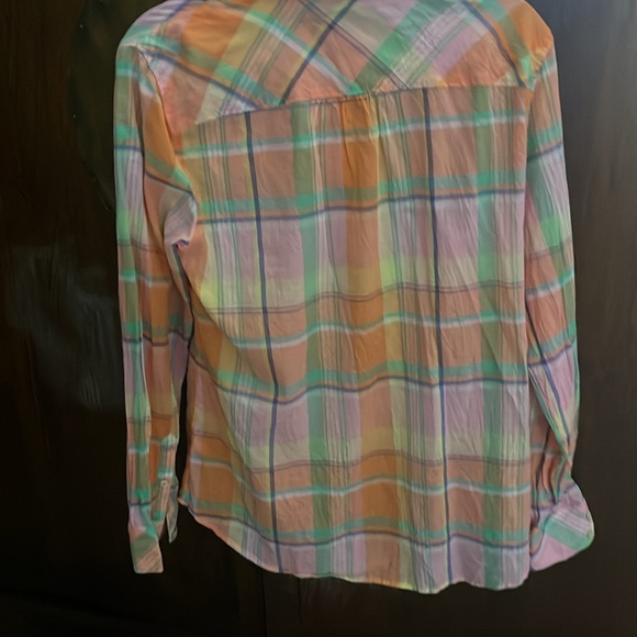 Talbots plaid button down - Picture 6 of 6